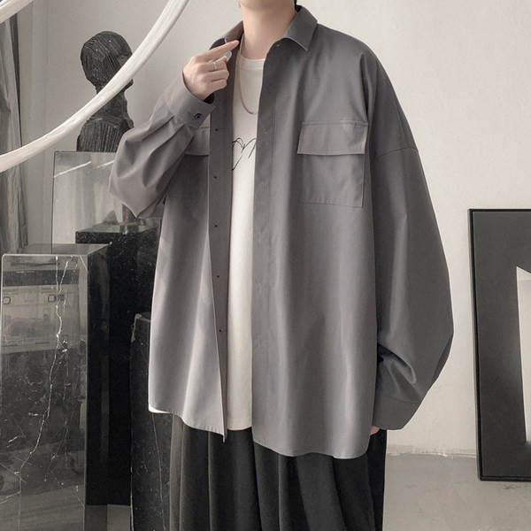 Camasa barbati model larg cu buzunare