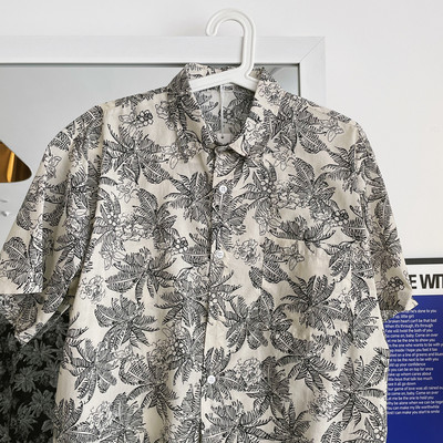 Ανδρικό πουκάμισο με κοντά μανίκια και κλασικό κολάρο