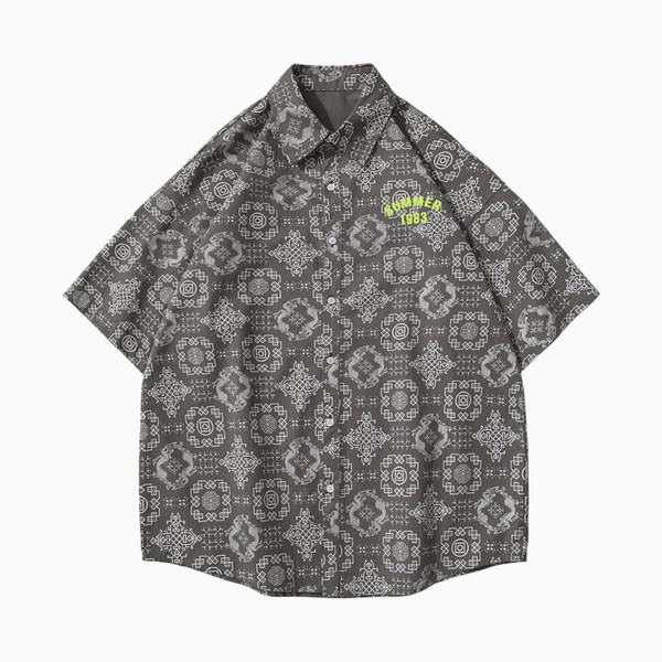 Cămașă modernă pentru bărbați cu nasturi și guler clasic în două culori