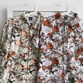 Cămașă pentru bărbați cu mâneci scurte și guler clasic