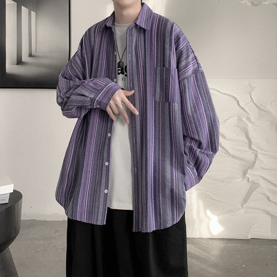 Camasa in dungi model lat cu nasturi