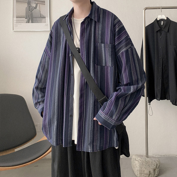 Camasa in dungi model lat cu nasturi