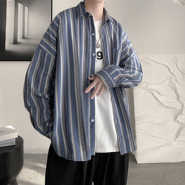 Camasa in dungi model lat cu nasturi