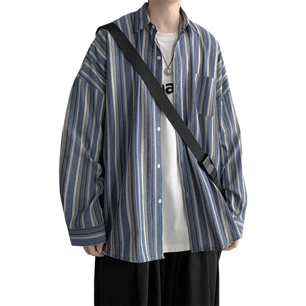 Camasa in dungi model lat cu nasturi