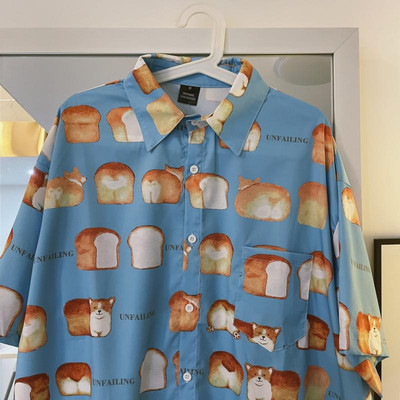 Ανδρικό πουκάμισο με απλικέ και κλασικό κολάρο και κοντά μανίκια