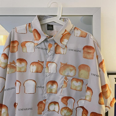 Ανδρικό πουκάμισο με απλικέ και κλασικό κολάρο και κοντά μανίκια