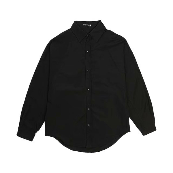 Plaša modeļa ikdienas krekls ar garām piedurknēm