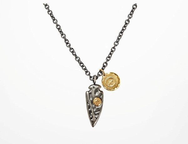 Lanț bărbătesc elegant cu pandantive