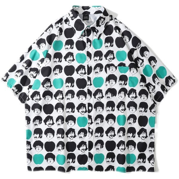 Cămașă bărbătească model retro cu guler clasic și mâneci scurte