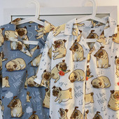 Cămașă pentru bărbați cu aplicație de câine și guler clasic