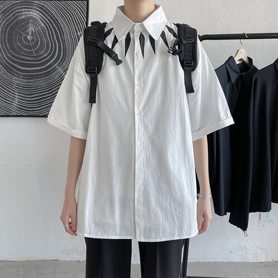 Ανδρικό πουκάμισο με κουμπιά και κλασικό κολάρο σε τρία χρώματα