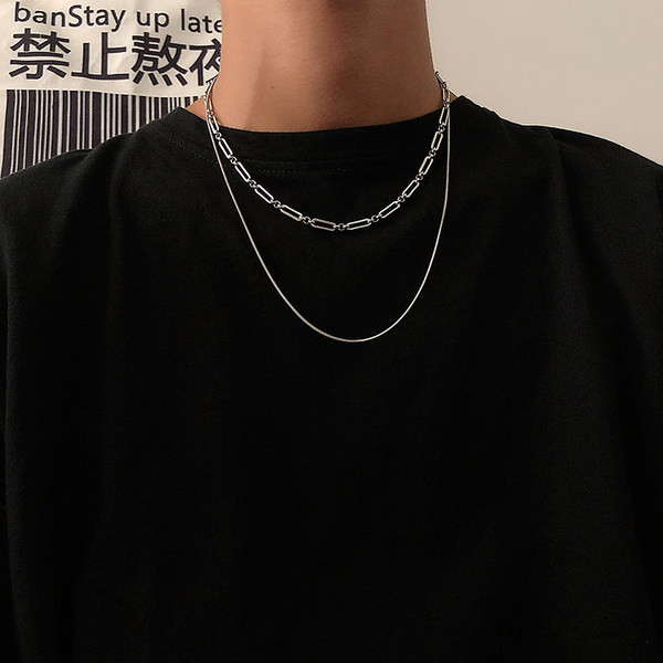 Lanț scurt pentru bărbați elegant