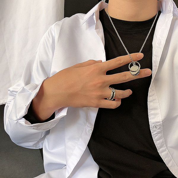 Lanț lung zilnic pentru bărbați cu pandantive