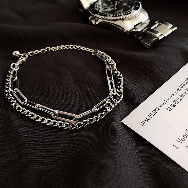 Brățară modernă de oțel pentru bărbați