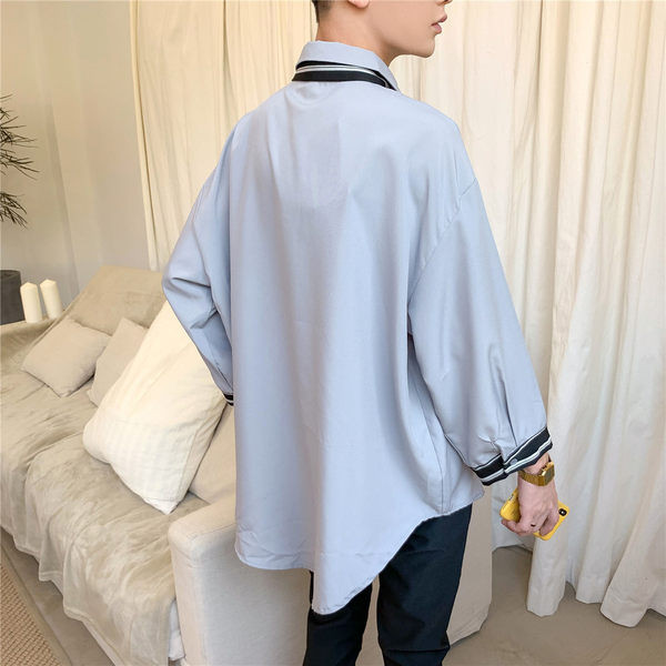 Pánska košeľa s kravatou a dlhým rukávom