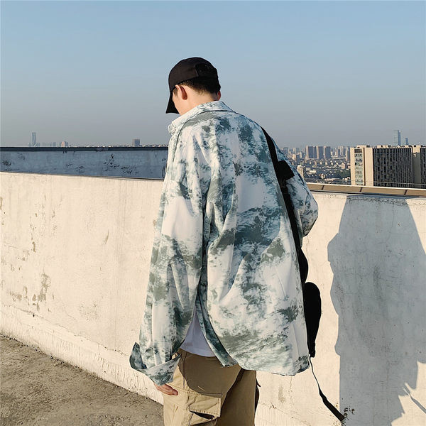 Camasa barbati casual model gratuit cu maneci lungi