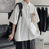 Jauna modeļa vīriešu ikdienas krekls ar 3D elementu