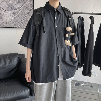 Jauna modeļa vīriešu ikdienas krekls ar 3D elementu