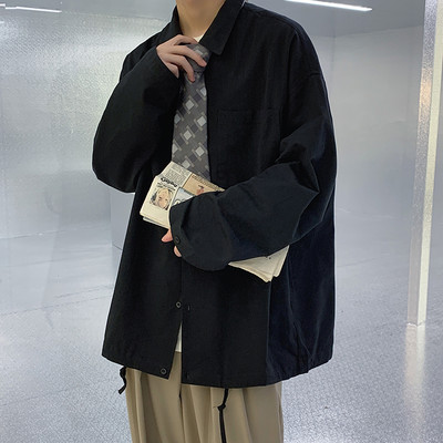 Camasa barbateasca model larg cu nasturi si buzunar