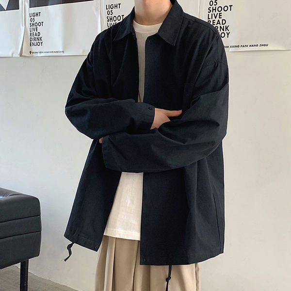 Camasa barbateasca model larg cu nasturi si buzunar