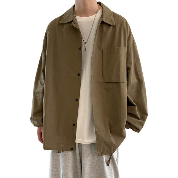 Camasa barbateasca model larg cu nasturi si buzunar