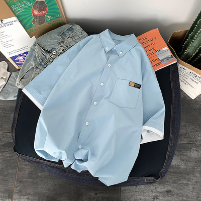 Ανδρικό casual πουκάμισο με κουμπιά και κλασικό κολάρο σε τρία χρώματα