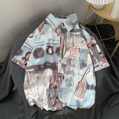 Camasa barbati model nou cu aplicatie colorata