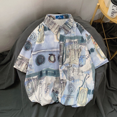 Camasa barbati model nou cu aplicatie colorata