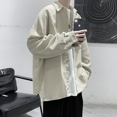 Ανοιξιάτικο φθινοπωρινό  κοτλέ πουκάμισο