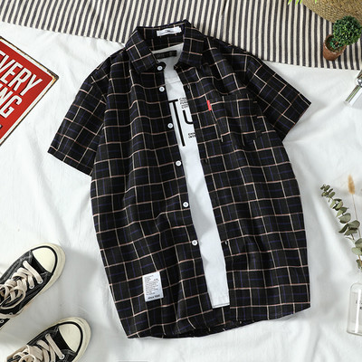 Ανδρικό πουκάμισο με κουμπιά και τσέπη σε διάφορα χρώματα