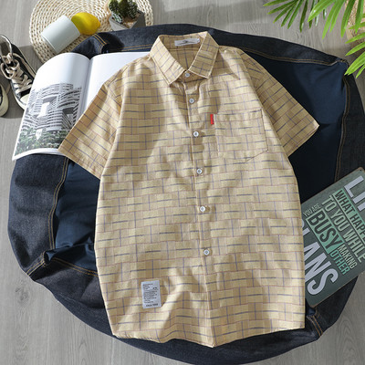 Ανδρικό πουκάμισο με κουμπιά και τσέπη σε διάφορα χρώματα