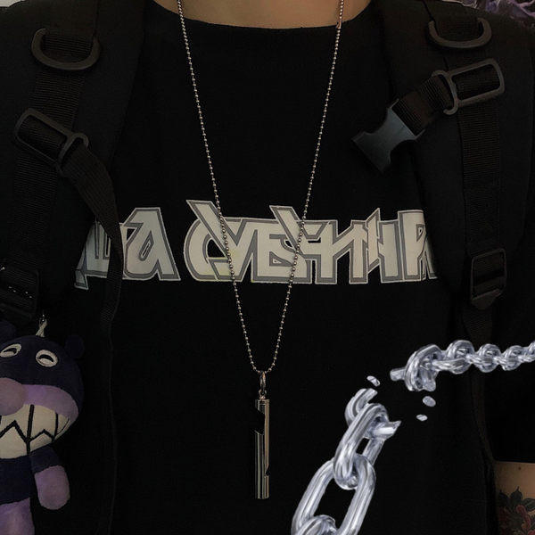 Lanț lung modern pentru bărbați cu pandantiv