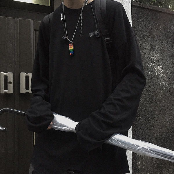 Lanț lung metalic pentru bărbați zilnic cu pandantiv