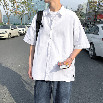 Καλοκαιρινό κλασικό μοντέλο πουκάμισο με κοντά μανίκια για άντρες