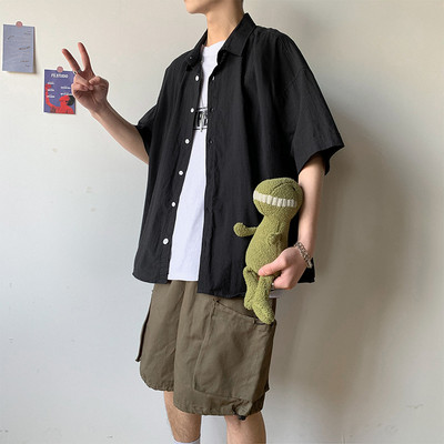 Καλοκαιρινό κλασικό μοντέλο πουκάμισο με κοντά μανίκια για άντρες