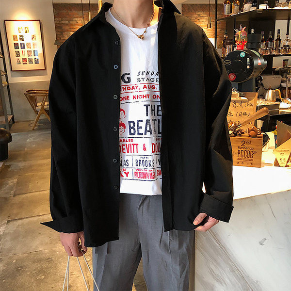 Camasa barbateasca model uni cu nasturi in doua culori