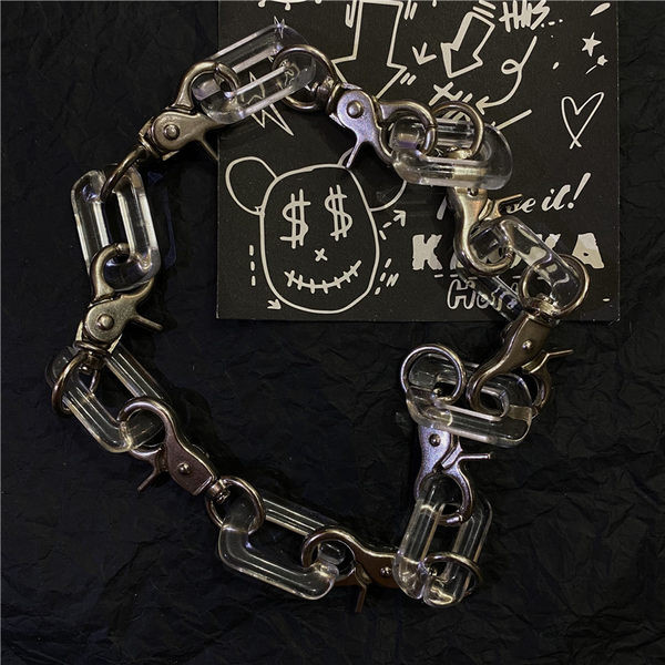 Lanț metalic scurt pentru bărbați