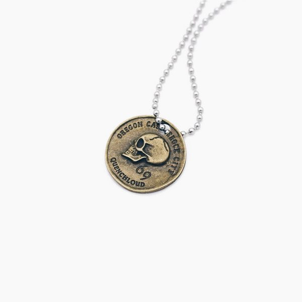 Lanț pentru bărbați la zi cu pandantiv și inscripții