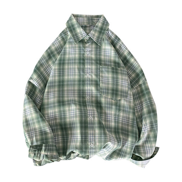 Cămașă casual în carouri cu buzunar