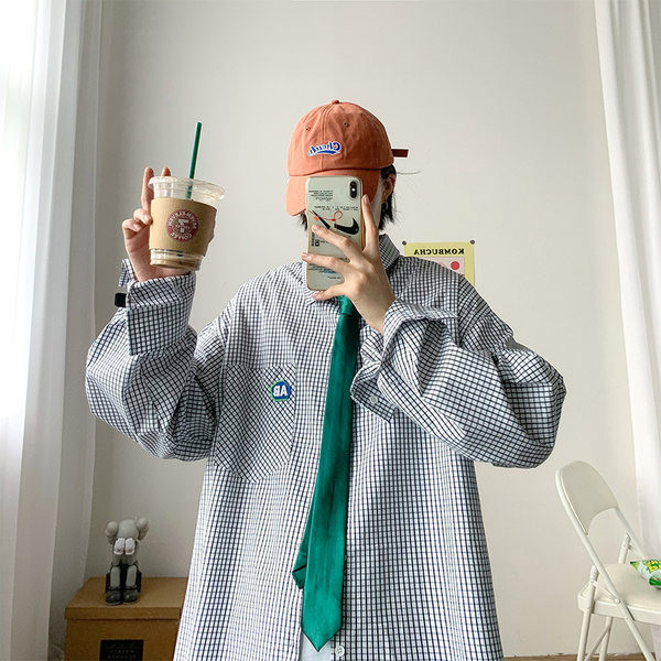 Camasa moderna pentru barbati model nou cu guler si buzunar clasic