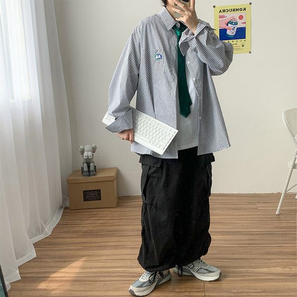 Camasa moderna pentru barbati model nou cu guler si buzunar clasic