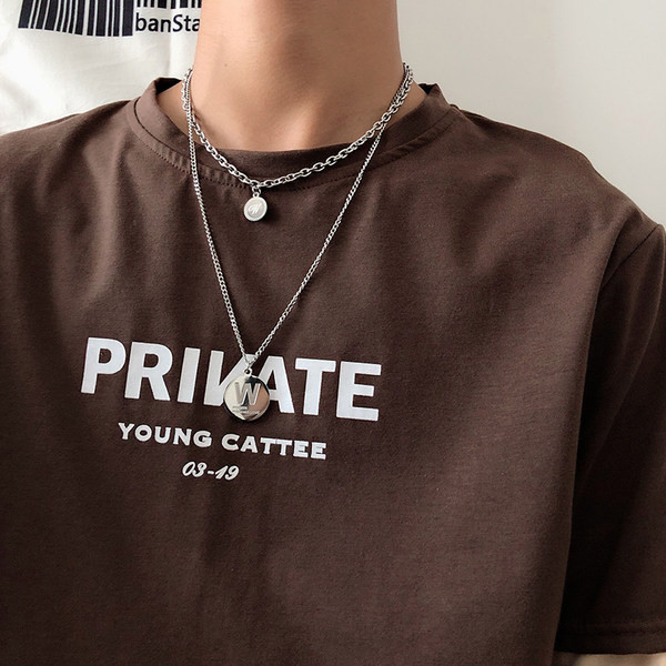 Actual lanț bărbătesc cu pandantive