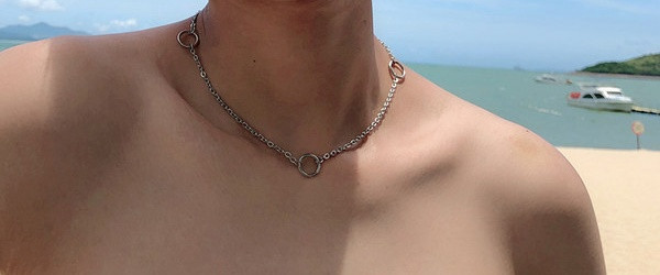 Lanț scurt de oțel modern pentru bărbați