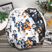 Cămașă colorată pentru bărbați cu guler clasic