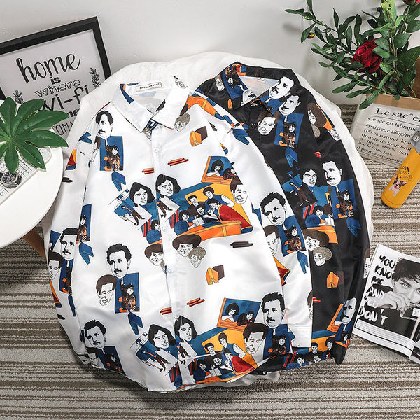 Cămașă colorată pentru bărbați cu guler clasic