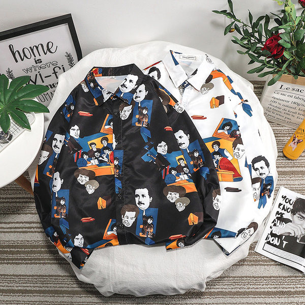 Cămașă colorată pentru bărbați cu guler clasic