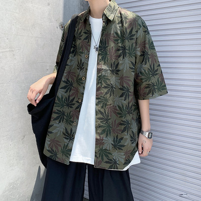 Camasa retro barbati model free cu maneci 3/4