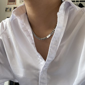 Lanț scurt de oțel elegant pentru bărbați