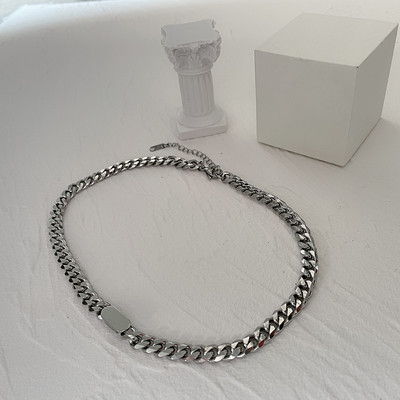 Lanț scurt de oțel elegant pentru bărbați