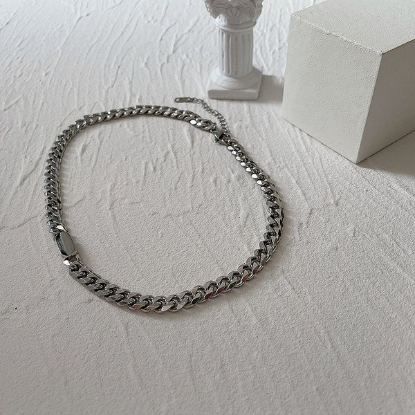 Lanț scurt de oțel elegant pentru bărbați